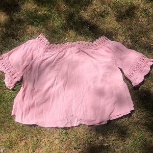 Alison Andrews Flowy Pastel Pink Blouse
